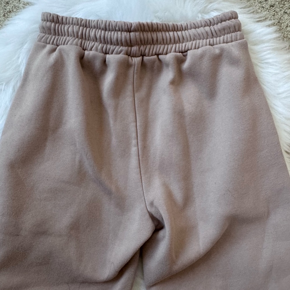 One Eleven Size Small Cozy Tan Jogger Sweatpants - Picture 4 of 5